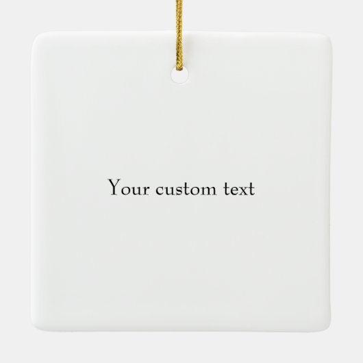 ブラック美しいパーソナライズされたクリスマスホースポニー セラミックオーナメント (裏面)