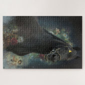 ブラック美しいフライアシアンホース – パズル (横)