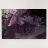 ブラック美しいフライアシアンホース – パズル (横)