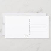 ブラック美しいフリシアンホース – グリーティングカード シーズンカード (裏面)