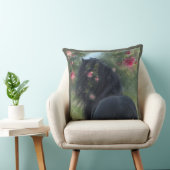 ブラック美しいフリシアンホース – ピロー (椅子)