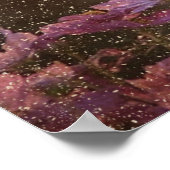 ブラック美しいフリシアンホース – ポスター (角)