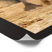 ブラック美しいフリシアンホース – ポスター (角)