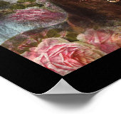 ブラック美しいフリシアンホース – ポスター (角)