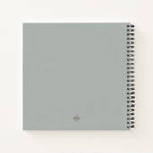 ブラック美しいフリジアンホースノート ノートブック (裏面)