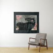 ブラック美しいフリーシアホース – タペストリー (インサイチュ(横))