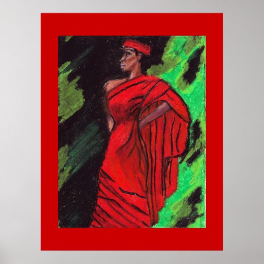 ブラック美しいポスター ポスター (正面)