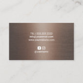 ブラック美しいラッシュズ&ブラウエレガントサロンスパ 名刺 (裏面)