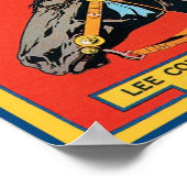 ブラック美しいヴィンテージクレートラベル – 馬 ポスター (角)