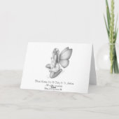 ブラック美しい猫グリーティングカード カード (裏面)