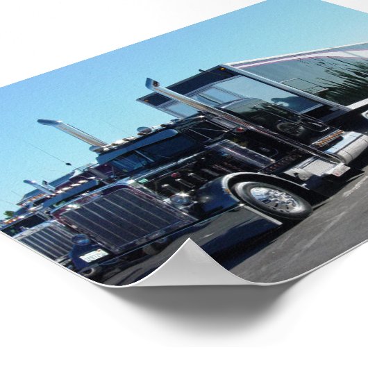 ブラック美しい ポスター (角)