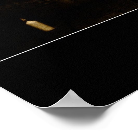 ブラック美しい ポスター (角)