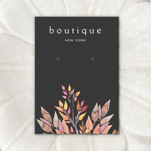 ブラック自然ジュエリーイヤリング表示カード