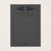 ブラック自然ヴィンテージイヤリングジュエリー表示 (正面)