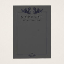 ブラック自然ヴィンテージイヤリングジュエリー表示