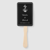 ブラック航海のいかり結婚のハンドファン ハンドファン (正面)