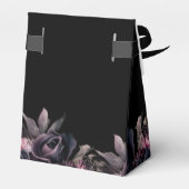 ブラック花模様結婚ゴシック フェイバーボックス (裏面サイド)