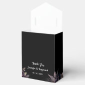 ブラック花模様結婚ゴシック フェイバーボックス (オープン)