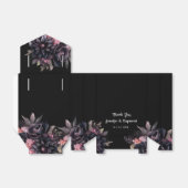 ブラック花模様結婚ゴシック フェイバーボックス (折り畳みなし)