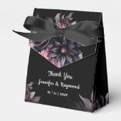 ブラック花模様結婚ゴシック フェイバーボックス (正面サイド)