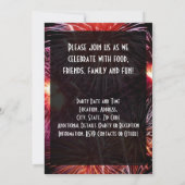 ブラック花火ニューイヤーズパーティの招待状 招待状 (裏面)