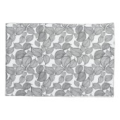 ブラック葉ズオンホワイト枕 枕カバー (裏面-左)