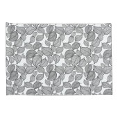 ブラック葉ズオンホワイト枕 枕カバー (裏面-右)