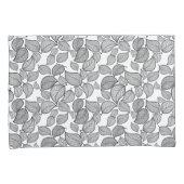 ブラック葉ズオンホワイト枕 枕カバー (正面右)