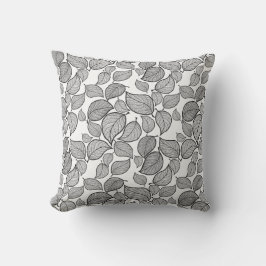 ブラック葉装飾用クッション アウトドアクッション