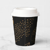 ブラック葉金ゴールド紙カップ 紙コップ (右)