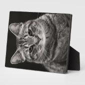 ブラック虎猫キッテン フォトプラーク (側面)
