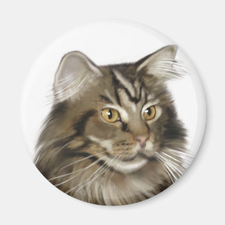 ブラック虎猫メーンクーンキャット マグネット