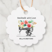 ブラック裁縫マシンテーラーブティック フェイバータグ (正面)