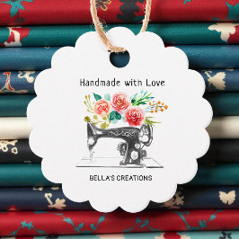 ブラック裁縫マシンテーラーブティック フェイバータグ