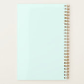 ブラック裁縫機ヴィンテージ引用文パステル プランナー手帳 (裏面)