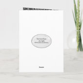 ブラック誕生日カードの49グリッターバルーン カード (裏面)