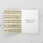 ブラック誕生日ボウオンミュージック カード (内部)