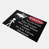 ブラック警告さんのヤギの話を ドアマット (アングル)