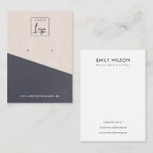 ブラック赤面テクスチャセラミックイヤリングディスプレイロゴ 名刺 (正面/裏面)