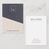 ブラック赤面テクスチャセラミックイヤリングディスプレイロゴ 名刺 (正面/裏面)