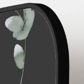 ブラック赤面ピンクウォーターカラーフローラ名 ピックルボールラケット (左詳細)