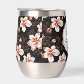 ブラック赤面ピンクローズ金ゴールドフローラ (右面)