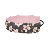 ブラック赤面ピンクローズ金ゴールドフローラ アスレチックヘッドバンド (右)