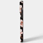ブラック赤面ピンクローズ金ゴールドフローラ Case-Mate iPhoneケース (裏面 / 左)