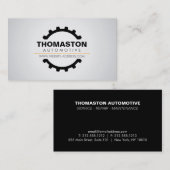 ブラック車のギア2自動修復、整備士 名刺 (正面/裏面)