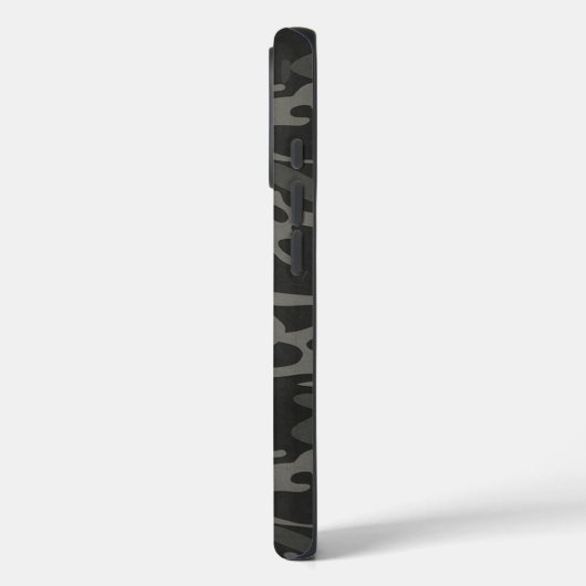 ブラック迷彩柄 Case-Mate iPhoneケース (裏面 / 左)