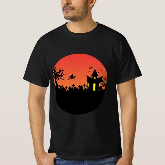 ブラック通りスタイルグラフィックティー Tシャツ (正面)