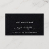 ブラック連絡・プロカード/バラフラワーシック コーリングカード (裏面)