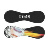 ブラック野球パーソナライズされた熱 野球ボール (パネル)