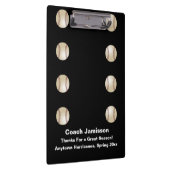 ブラック野球監督お名前ありがとう クリップボード (右)